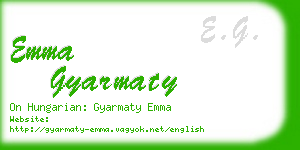 emma gyarmaty business card